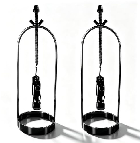 Nippelklemme für Frauen BDSM Edelstahl Schwarz Nippelklemmen Brustwarzenklemmen Drehbare Dehnung Nipple Clamps Extreme Spielzeug Hart Nippel Klemmen Brustwarzen SM Folter Werkzeuge Toys Männer Frau