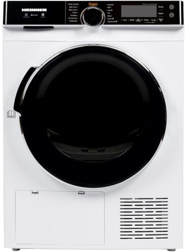 HEINNER HHPD-M10K3A+++ – Wärmepumpentrockner 10 kg, Energieeffizienzklasse D, LED-Display, Sensor-Trocknung, 15 Programme, Weiß, 5 Jahre Garantie