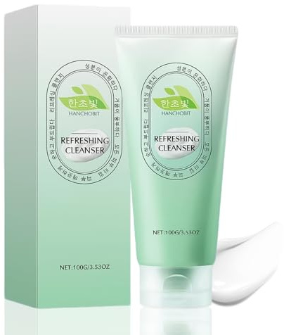 Schiuma Detergente Viso, Detergente viso coreano, acne Foaming Wash, Per La Pulizia Profonda Dei Pori E La Pulizia Delicata Della Pelle Problematica, Refreshing Cleanser
