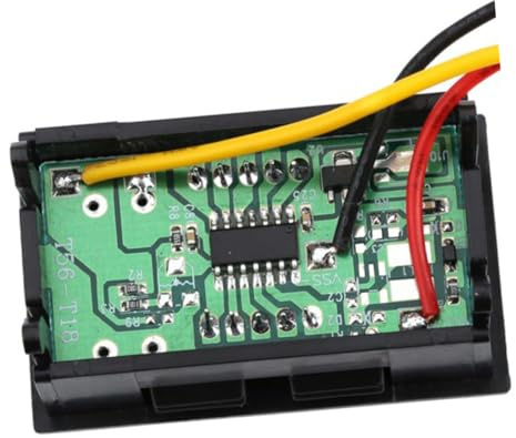 GALPADA Voltmeter Digitale LCD Dc Tre Fili con Display Digitale Indicatore di Tensione per Monitoraggio Batterie Veicoli e Auto Basso Consumo e Protezione Integrata
