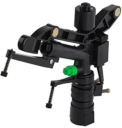 Rocker Arm Sprinkler Nozzle | Adjustable 30° - 360° Full Circle Irrigation | Lawn & Farm Water Sprinkler for Vegetables/Seedlings/Orchards | 20-25M Range, G1 Female Thread