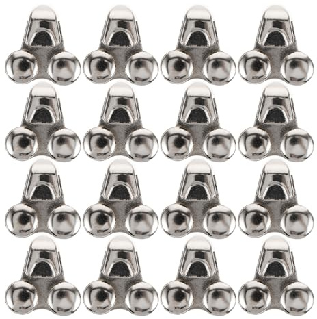 Hohopeti Ganci Per Lacci Scarpe in Metallo 20 Pezzi Fibbie Doppio Foro Per Stivali e Scarponi, Accessori Riparazione Lacci Resistenti Per Escursionismo, Arrampicata e Attività Outdoor