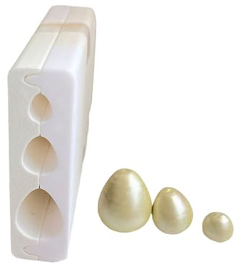 Molde de cuentas ajustable que crea cuentas redondas de 3 tamaños para hacer joyas, herramienta de fabricación de huevos, rodillo formador de cuentas