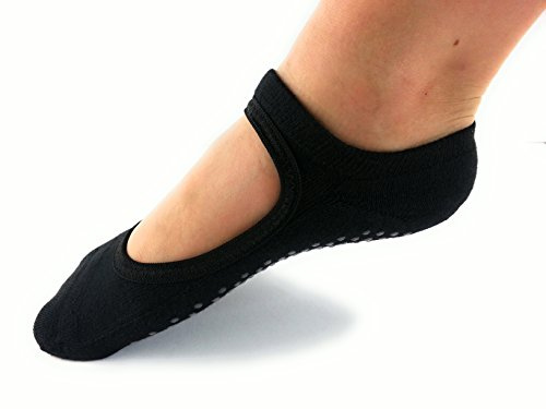 WeWee 2 Paar Bequeme Anti-rutsch Damen Socken I Mit Der Speziellen Komfortzone I Ideal Für Yoga, Pilates Und Andere Fitness I Antirutsch I Einheitsgröße I Passend Für Größe 37-41