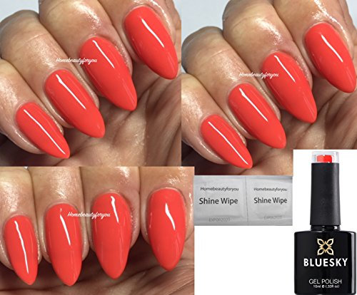 Bluesky Gel Nail Polish Orange Grenadine Deep Coral Orange BP13 Nail UV LED Soak Off 10ml