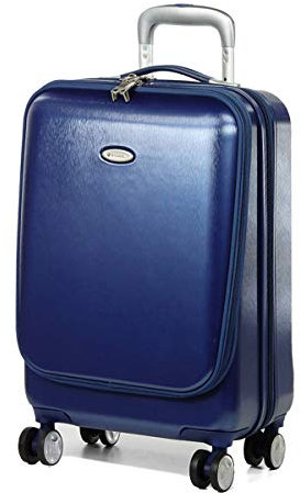 Bowatex Aktenkoffer Aktentrolley Pilotenkoffer Reisekoffer Koffer Blau 55 cm