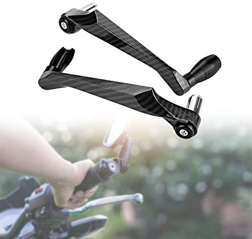 Yosoo Health Gear Protecteur de guidon de moto 7/8 pouces, protège-levier d'embrayage de frein de moto universel pour moto, moto, scooters, voitures électriques, vélos de montagne(Noir)