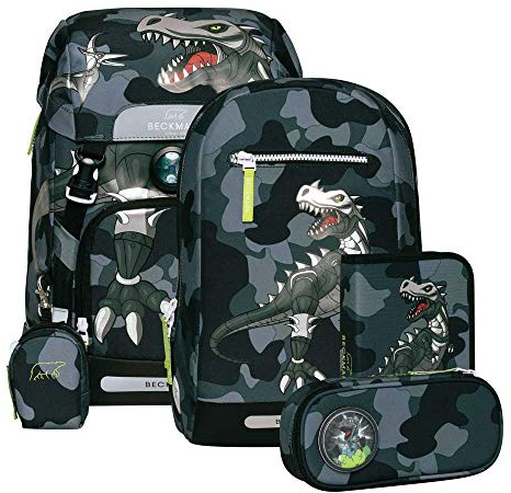 Beckmann, Schulrucksack-Set Classic, 6-teilig, Grundschule, ergonomisch, inkl. Regenüberzug, 22L