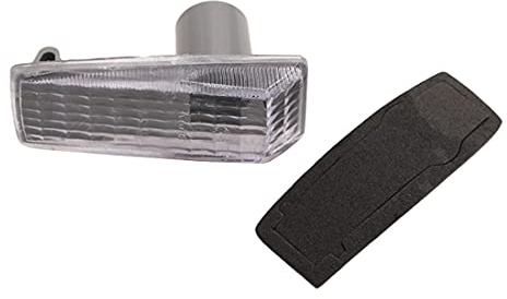 HZTWFC Markierungs-Kontrollleuchte Repeater-Lampe Klarglas Seitenmarkierungs-Kotflügel-Licht Blinker für Mercedes-Benz W124 R129 W140 W202 W201