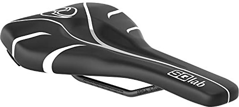 SQlab Unisex – Erwachsene 6OX Ergowave Active Timmy C MTB Gravity & E-Performance Fahrradsattel, Schwarz-Weiß, 16 cm