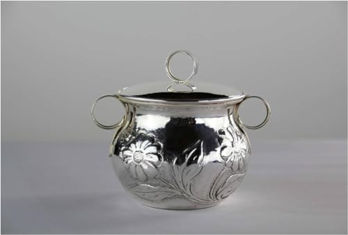 DASSI argento - zuccheriera cesello fiori in argento 800