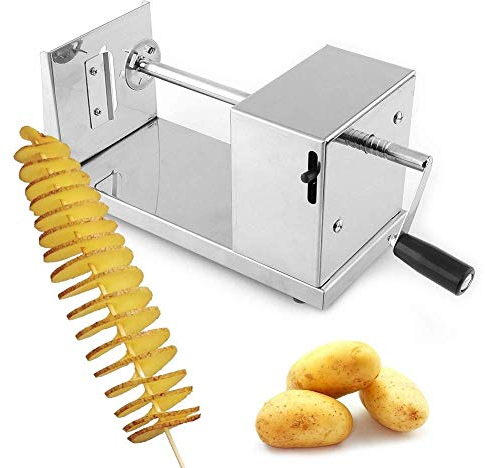 Ecoodisk Tornado Taglia di Patate a Spirale, Sorgente vegetale a Spirale e Produttore di Patatine Ricci, Strumenti di Cottura per Le Verdure della Cucina.