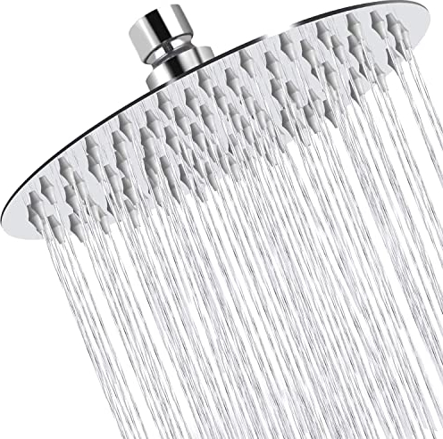 Hettecy 12 Zoll(30cm) Regendusche Duschkopf Edelstahl AISI304 Regenbrause Anti-Kalk-Düsen Duschkopf Regenduschkopf Rund (12 Zoll)