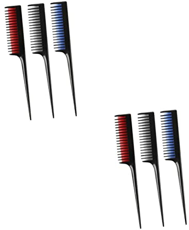 Mikinona 2 Sets Entwirrungskamm mit Griff Spitzen- und Schwanzkämme Griff Aus Kunststoff Haarkämme Haar-styling-tool für Unterwegs 3 Stück