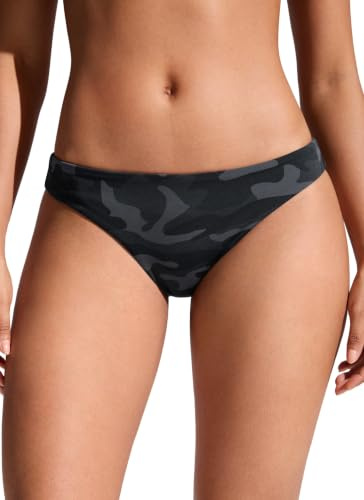 CRZ YOGA Bikini Bottoms För Kvinnor Sexig Badkläder Träning Badkläder Badkläder Badkläder Jungle Camouflage Grå L