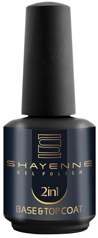 SHAYENNE 2in1 Base Coat & Top Coat UV Gel Nagellack 15ml - Made in Germany - Nail Polish LED