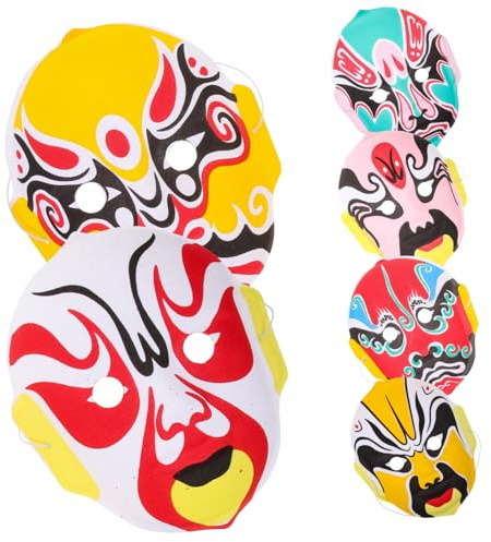 Cabilock Máscaras De Ópera Flocadas 6 Pcs Máscara De Ópera Decorativa Para Hogar