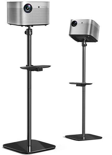 viozon Beamer Ständer,Projektor Ständer,universelle Projektorhalterung,Höhe 88cm,1/4-Zoll-Schnittstelle,mit 360° drehbarem Kugelkopf für Zuhause,Büro,Outdoor,kompatibel mit EPSON,VANKYO,XGIMI,AuKing
