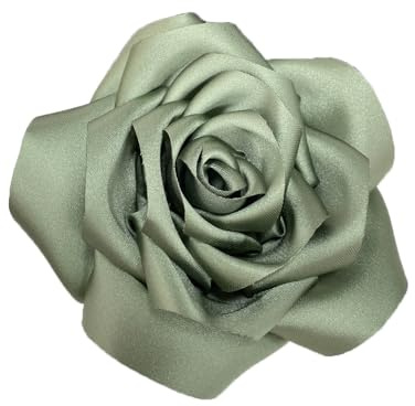 110mm Grande Broche En Satin Délicate Avec Fleur De Rose Faite à La Main Pour Fête De Mariage, Danse, Pour Femme Et Homme, Robe, Costume, Cérémonie, Vêtements, Accessoires, Cadeaux