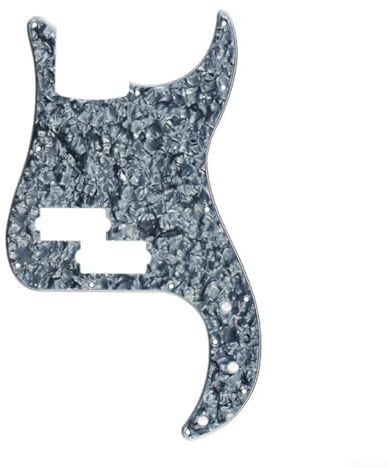 Bass für Pickguard ReFor Placement, Fits for P Bass, MultiFor Ple Color OFor Ptions, 3For Ply (Grey für Pearl)