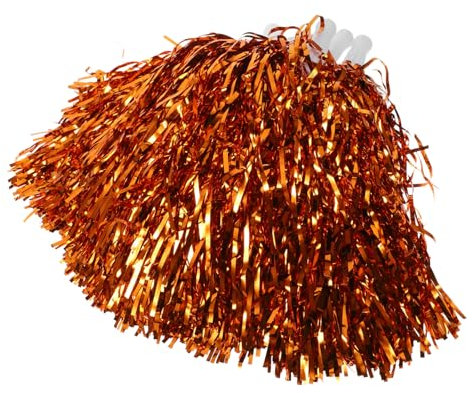 ibasenice 10stücke Wiederverwendbare Cheerleading Pompons Aus Pet Handheld Cheer Pompoms Für Sportveranstaltungen Tänze Und Feierlichkeiten Antikgold