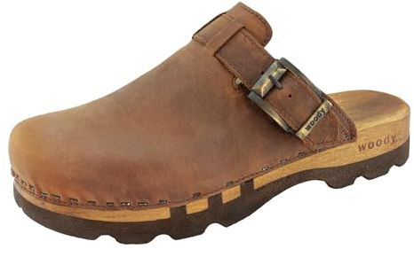 Woody Herren Lukas Clog, Tabacco, Größe 43