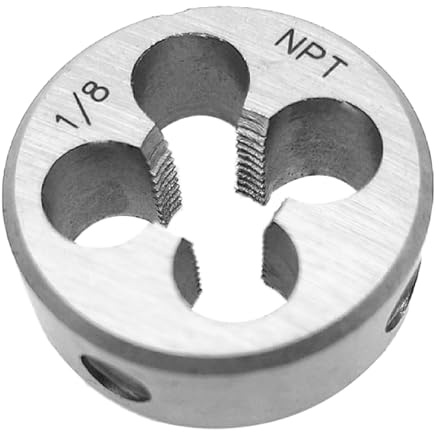Aceteel 1/8-Zoll-27 NPT-Rohrgewinde, rund, Maschinengewinde, NPT 1/8 x 27, legierter Stahl