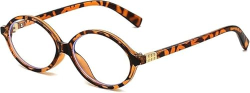 Dryxog Occhiali Luce Blu Donna, Ovali Anti Classico Moda, Retrò Occhiali Anti Luce Blu Occhio di Gatto da Vista Donna Affaticamento, Blue Light Glasses per Guardare Computer TV Cellulare