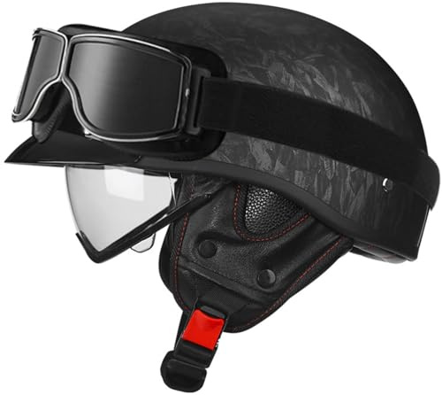 Jethelm Für Motorräder Jet-Helm, Roller-Helm Scooter-Helm Moped Mofa-Helm DOT/ECE-Zugelassen Chopper Retro Vintage Jethelme Rollerhelm Sturzhelm Chopper Helm