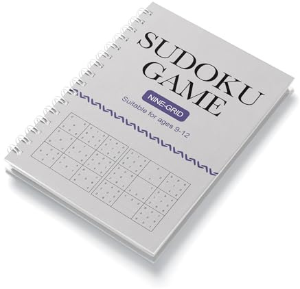 VTHY Challenging Sudoku Puzzle Book Smart Kids Above Exercise Brain, lmprove Focus and Boost