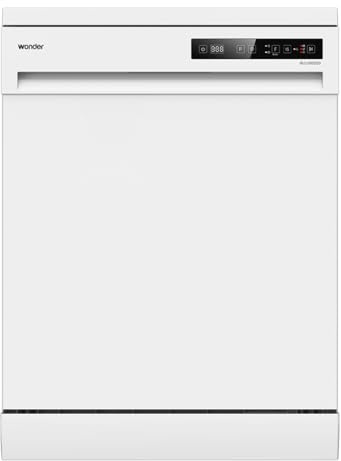 Wonder Lavavajillas 60cm Blanco WJ13602ED. 14 Cubiertos, 2 Bandejas, 6 Programas, Display LED táctil, Función Stop&Go, Eficiencia Energética Clase E