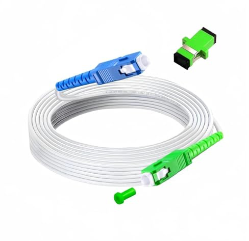 MiusKiw Câble Fibre Optique SC/APC à SC/UPC, Adapté Freebox