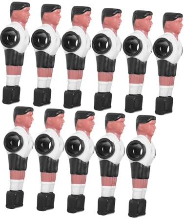 Toddmomy 11 Stück Teiliges Ersatzset Tischfußball Figuren aus Robustem Kunststoff Vollständiges Team für Foosball Maschine Kompatibel als Austauschteile für Profi-Tischkicker für