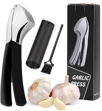 Prensa Ajos, Garlic Press, Machacador De Ajos, Picador De Ajo - Pica Ajos Sin Necesidad De Pelarlos – Prensador De Ajos Resistente y Duradero