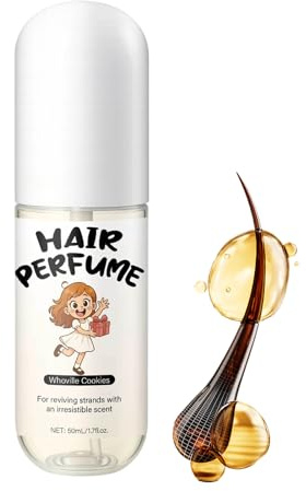Duqulle Spray profumato per capelli da donna, 50 ml, spray profumato persistente per capelli, come profumo di vacanza e compagno quotidiano, per appuntamenti serali, feste, matrimoni, pendolari