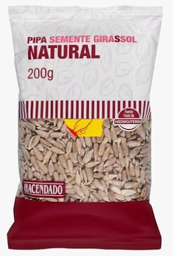 Hacendado Graines de Tournesol Naturelles Décortiquées, Sans Conservateurs, 200g, Conservation à Température Ambiante, Origine Bulgarie