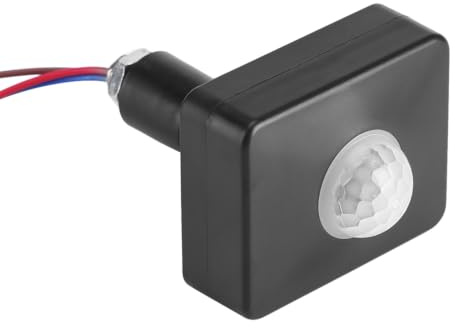 Cocoarm Détecteur de Mouvement PIR, Interrupteur à Détection de Mouvement Intérieur/extérieur étanche IP54 avec Temporisation Réglable pour Projecteur LED, Jardin, Maison, Lieu de