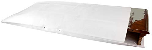 Feltectors Dining Table Leaf Storage Bag Not Padded, Ultra-Soft, Scratch-Resistant Felt Dining Table Leaf Cover (White, 29 x 50 (1CT))