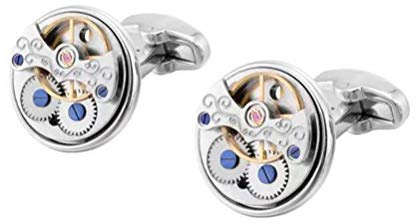 Manschettenknöpfe für Herren, Uhrwerk Uhr Maschine Core Mechanische Manschette Links Tasten, Großes Geschenk Classic Shirt Anzug Zubehör Für Buchhalter Boss Business Hochzeit Offizieller Anlaß