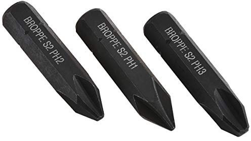 KATUR 3 pièces 36mm ensemble de tournevis cruciformes de précision tête Phillips 8mm embouts de tournevis à tige hexagonale avec magnétique PH1 PH2 PH3