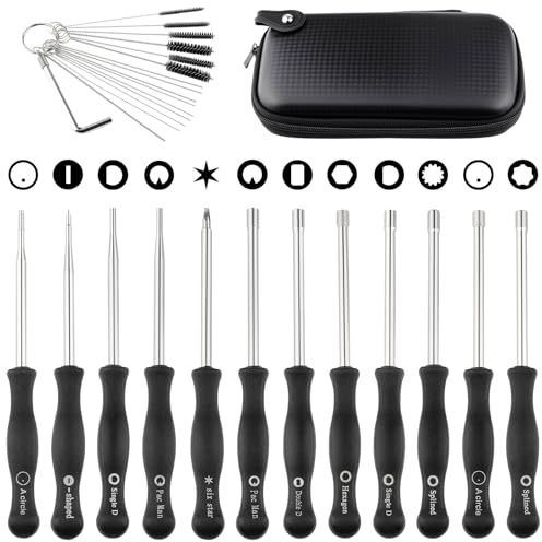 Ferilter 12 PCS Carburetor Adjustment Tool 2-Cycle Small Engine Carburetor Adjusting Tool Kit for STIHL Husqvarna Poulan ECHO Trimmer Weedeater Chainsaw Blower Carb Adjustment Tool Kit