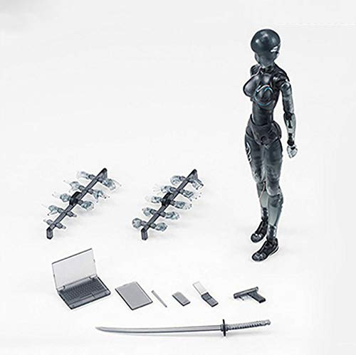 Action Figuren Modell, Körper Kun Puppe Mann/Frau Action-Figur DX-Set Mit Zubehör-Kit, Ideal Zum Zeichnen, Skizzieren, Malerei,C