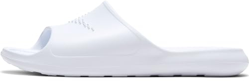 Nike Women's Victori One Shwer Slides, White, 8.5