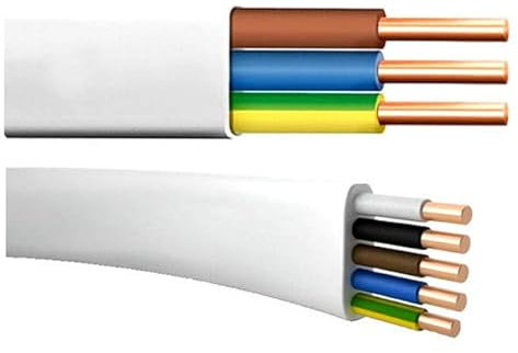 Câble plat pour pièces humides YDYp NYM-J 3x2,5 9m