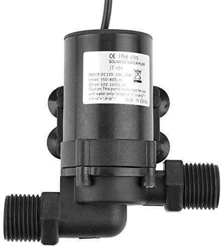 Submersible Water Pump, Small Brushless Utility Fountain Aquarium Pond Pool Transfer Pump for Solar Water Heater Basement Flooding Pool Draining Fish Tank Hydroponics Garden Hot Tub Rain Barrel