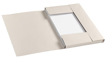 Jalema 3882511 - Lot de 10 Chemises Dossiers écologiques avec 3 rabats FOLIO | 226 g/m² | Tree Free Secolor | Beige naturel