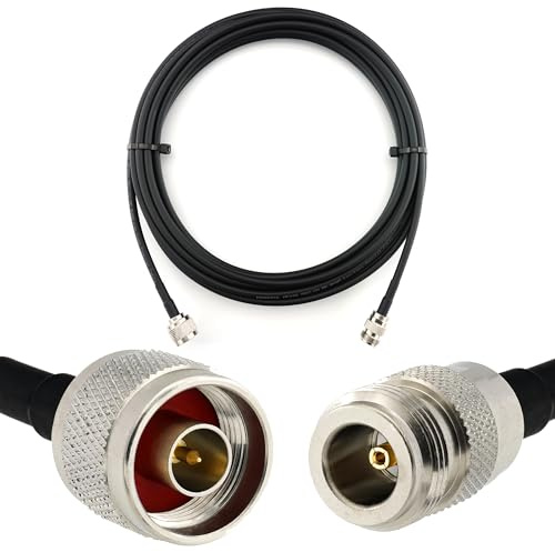 15m N Maschio a N Femmina cavo coassiale — HF-240 (equivalente a LMR 240) prolunga a bassissima perdita — per LTE Antenna esterna 4G 5G 6G Modem Amplificatore GSM Router WIFI Ripetitore cellulare