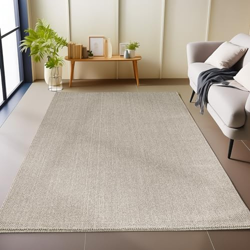 Carpetsale24 Teppich Läufer 80x150 cm Braun, Einfarbig & Weich, Moderner Schlingenflor für Flur oder Schlafzimmer, Pflegeleicht & Stilvoll