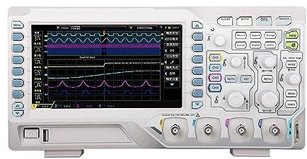 Oscilloscope, Oscilloscope numérique à écran 7 50 MHz 4 canaux analogiques taux d'échantillonnage 1GSa/s 24 profondeur de mémoire lecture de stockage de formes d'onde Analyse du spectre, résistance,