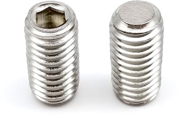oavhvchg 2/5/10 Stück M8 M10 M12 Länge 6–50 mm DIN913 316 A4-80 Edelstahl Innensechskant Flachspitze Madenschraube Stellschraube (Color : 20mm, Size : 5pcs M10)